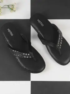 Mochi Women Embellished Open Toe Flats
