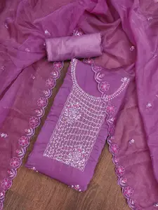 KIMISHA Embellished Beads and Stones Unstitched Dress Material