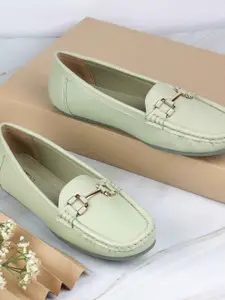 Metro Women Round Toe Tassels Horsebit Loafers