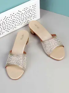 Metro Women Embellished Block Heel Sandals