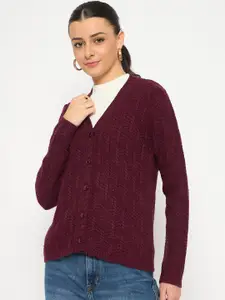 Madame Women Cable Knit Cardigan Sweaters