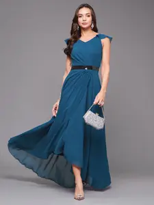 Miss Chase Women Pleated Maxi Dress