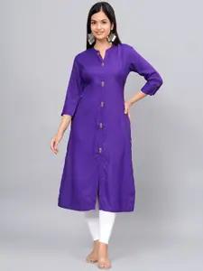 NEW4U Mandarin Collar Straight Kurta
