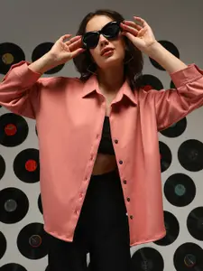 Campus Sutra Women Comfort Opaque Casual Shirt