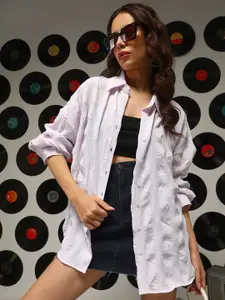 Campus Sutra Women Comfort Opaque Printed Casual Shirt