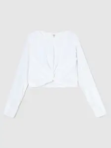 max Girls Solid Cotton Top