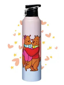 Speedex Pink and Red Stainless Steel Printed Single Wall Vacuum Water Bottle 1L