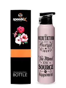 Speedex Pink & Black Printed Stainless Steel Single Wall Vacuum Water Bottle 1L