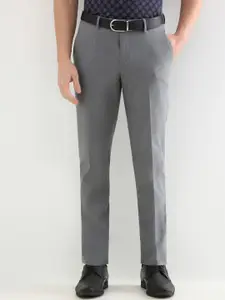 Allen Solly Sport Men Mid-Rise Slim Fit Formal Trousers