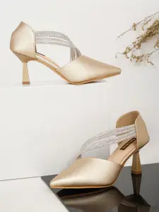 Flat n Heels Women Embellished Stiletto Pumps