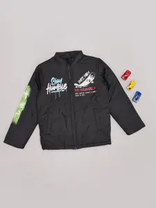 Pantaloons Junior Boys Crop Puffer Jacket with Embroidered