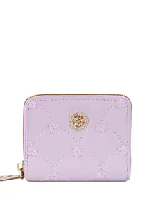 NFI essentials Women Floral Woven Design PU Zip Around Wallet