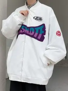 StyleCast Men Typography Open Front Jacket