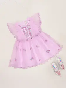 Pantaloons Junior Girls Floral Fit & Flare Dress