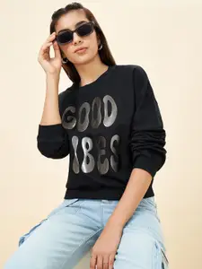 Coolsters by Pantaloons Girls Printed Round Neck Long Sleeves Pullover Sweatshirt