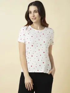 Van Heusen Women Cotton Printed Relax Fit Lounge T-Shirt