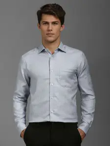 Louis Philippe Men Classic Opaque Printed Formal Shirt