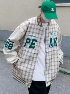 StyleCast Men Typography Open Front Jacket