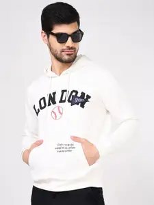 BYFORD by Pantaloons Men Printed Hooded Pullover Sweatshirt