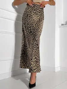 StyleCast Women Animal Printed Straight Flared Maxi Skirts