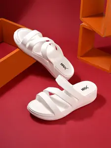 HRX by Hrithik Roshan Women Solid Rubber Sliders