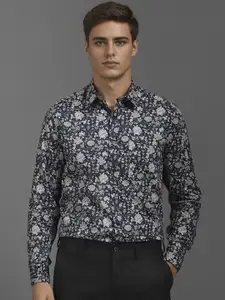 Louis Philippe Men Classic Floral Opaque Printed Formal Shirt