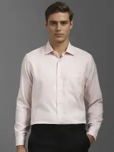 Louis Philippe Men Classic Opaque Checked Formal Shirt