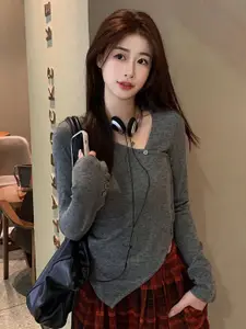 HERE&NOW Women Long Sleeves Casual Pullover