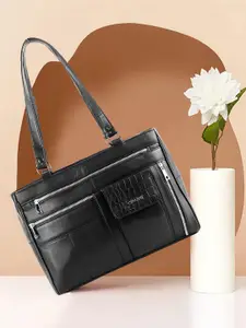 CIMONI PU Solid Handbag