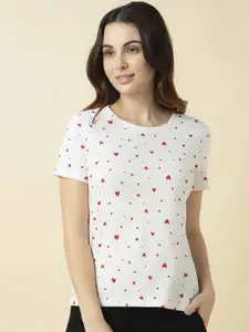 Van Heusen Women Cotton Printed Relax Fit Lounge T-Shirt