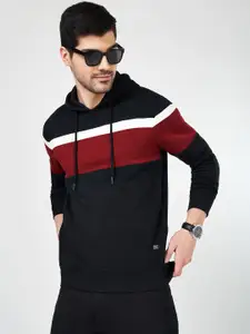 BYFORD by Pantaloons Men Colourblocked Long Sleeves Hooded Sweatshirt