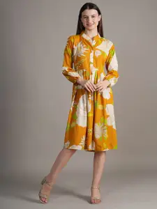 BAESD Women Floral Printed A-Line Dress