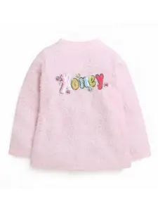 Tiny Girls Embellished Round Neck Long Sleeves Top