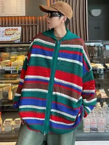 StyleCast Men Striped Open Front Jacket