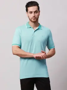 Park Avenue Men Polo Collar Pockets Slim Fit T-shirt