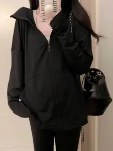 HERE&NOW Women Hooded Long Sleeves Sweatshirt