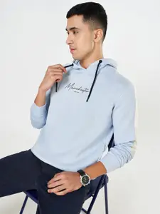 BYFORD by Pantaloons Men Typography Printed Hooded Long Sleeves Pullover Sweatshirt