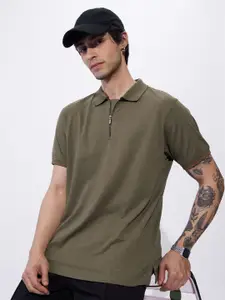 The Souled Store Men Polo Collar T-shirt
