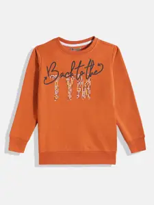 Eteenz Boys Premium Cotton Typography Printed Sweatshirt