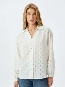 Koton Women Opaque Printed Casual Shirt