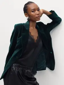 Marks & Spencer Women Tailored-Fit Single-Breasted Blazer