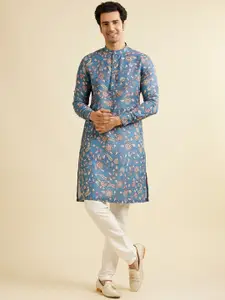 Manyavar Men Floral Printed Kurta