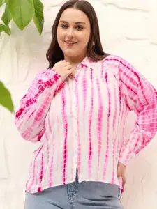 DressBerry Curve Women Classic Opaque Casual Shirt