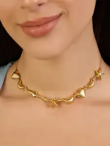 Isharya Brass Gold-Plated Necklace