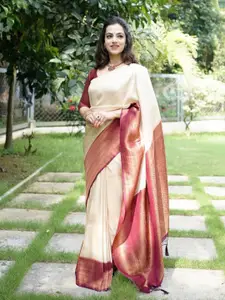 Areca Designer Woven Design Zari Pure Silk Banarasi Saree