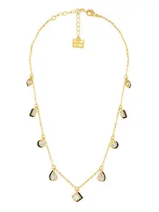 Isharya Brass Gold-Plated Choker Necklace