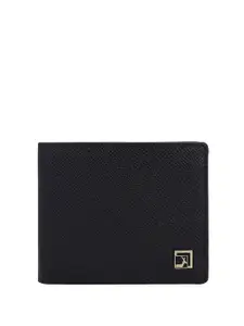 Da Milano Men Textured Leather Two Fold Wallet