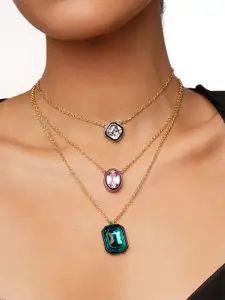 Isharya Brass Gold-Plated Layered Necklace