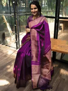 Areca Designer Woven Design Zari Pure Silk Banarasi Saree
