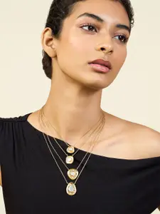 Isharya Brass Gold-Plated Layered Necklace